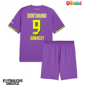 Borussia Dortmund Serhou Guirassy #9 Dětské Alternativní dres komplet 2026-27 Krátký Rukáv (+ trenýrky)